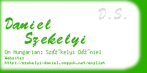 daniel szekelyi business card